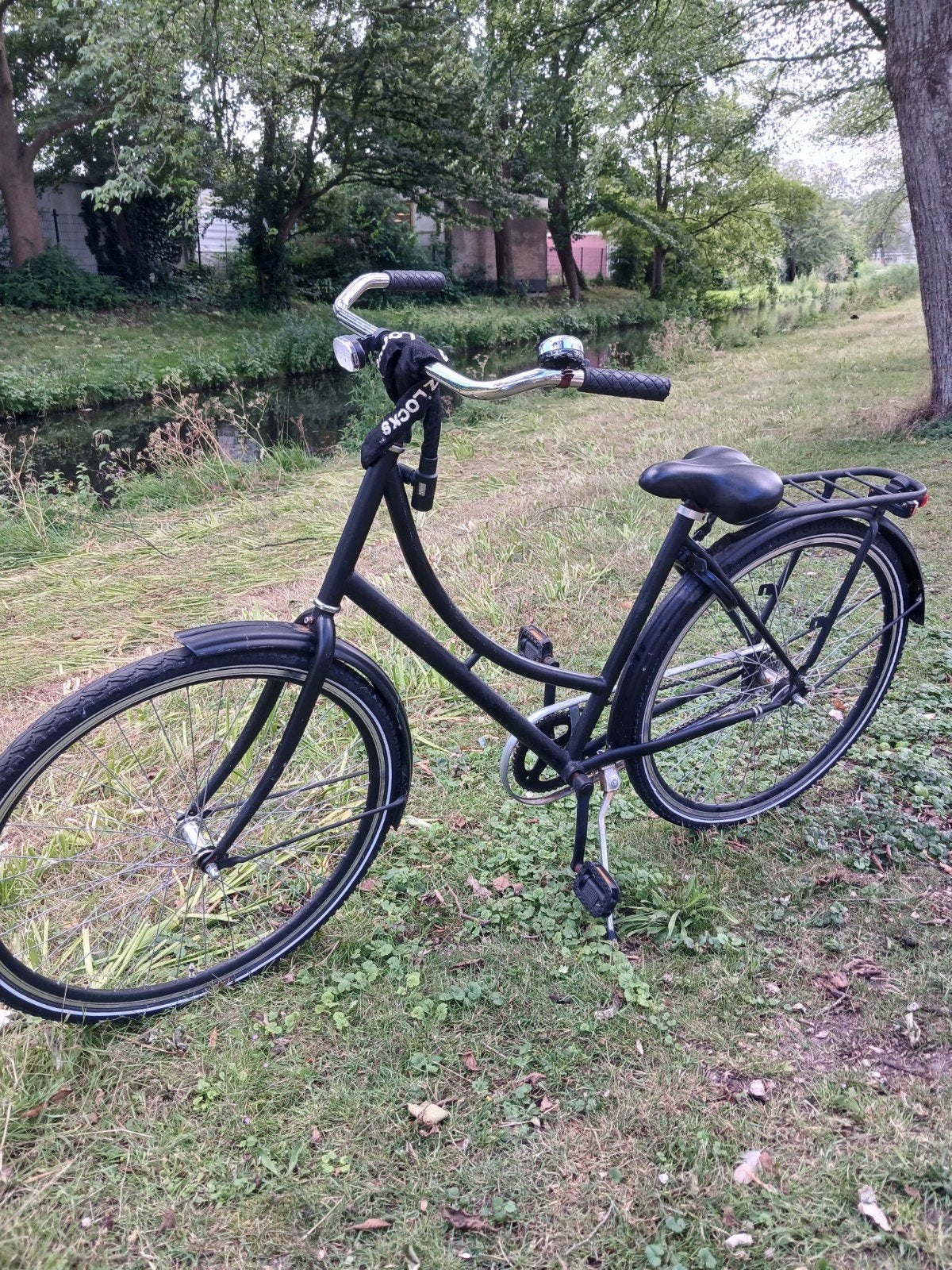 Zwarte damesfiets met terugtraprem, Overige merken, Terugtraprem, Ophalen of Verzenden, 50 tot 53 cm