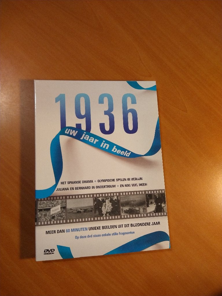 Dvd 1936 uw geboortejaar in beeld, Cd's en Dvd's, Alle leeftijden, Ophalen of Verzenden, Zo goed als nieuw