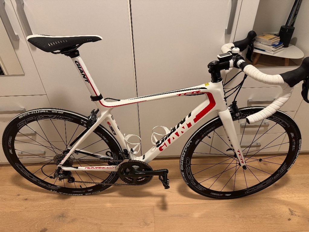 Giant TCR Carbon Medium, Fietsen en Brommers, Fietsen | Racefietsen, Carbon, Zo goed als nieuw, 15 tot 20 versnellingen, 53 tot 57 cm