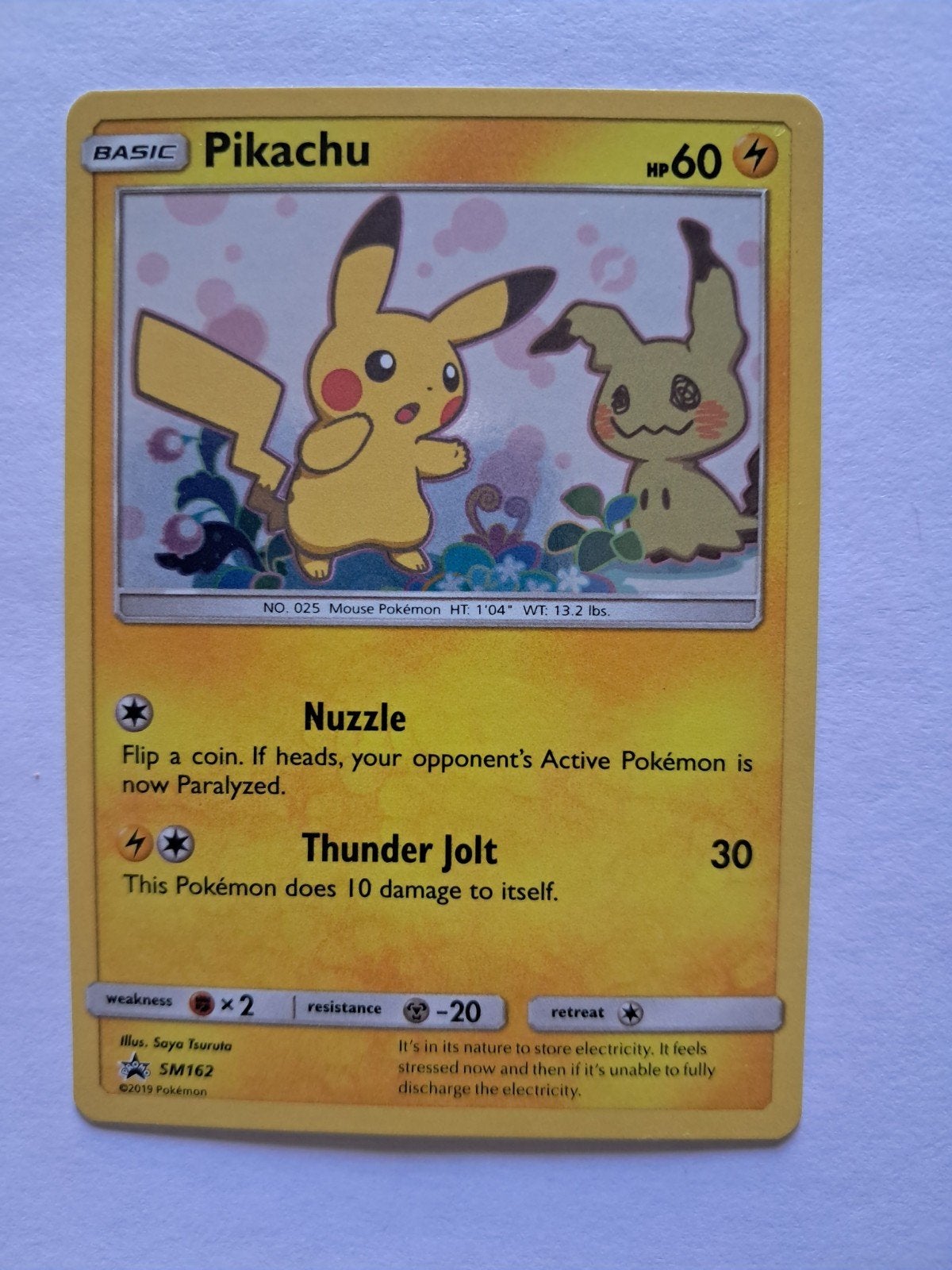 Pikachu SM162 Promo, Ophalen of Verzenden, Nieuw, Losse kaart, Foil