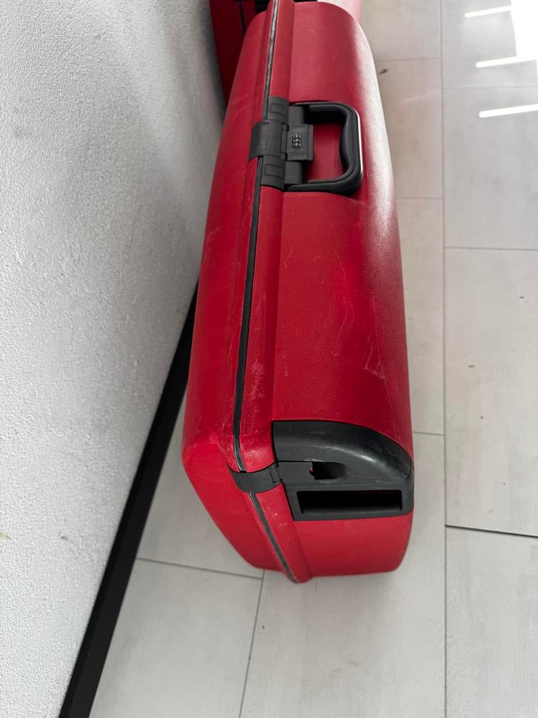 Mooie rode Samsonite hardcase koffer, Ophalen, Gebruikt, Hard kunststof, 45 tot 55 cm