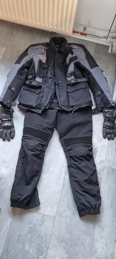 Motorpak maat L . Spear jas met Dainese broek. Handschoenen, Ophalen of Verzenden, Tweedehands, Combipak