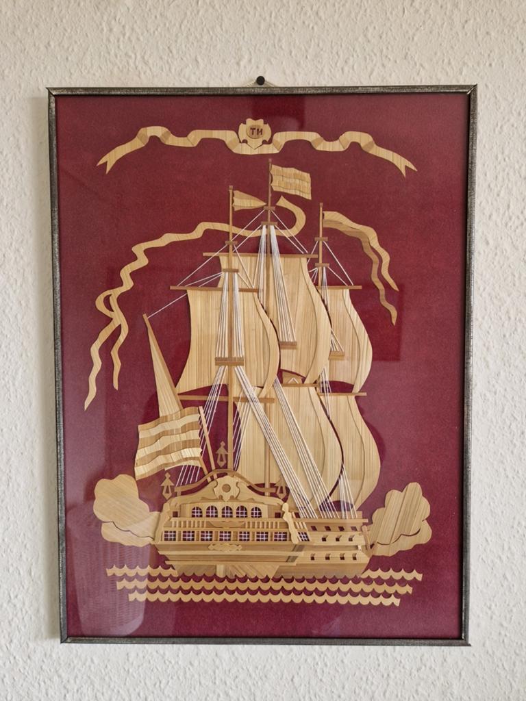 Vintage olkityö, Kunstwerk van Stro, Ophalen of Verzenden
