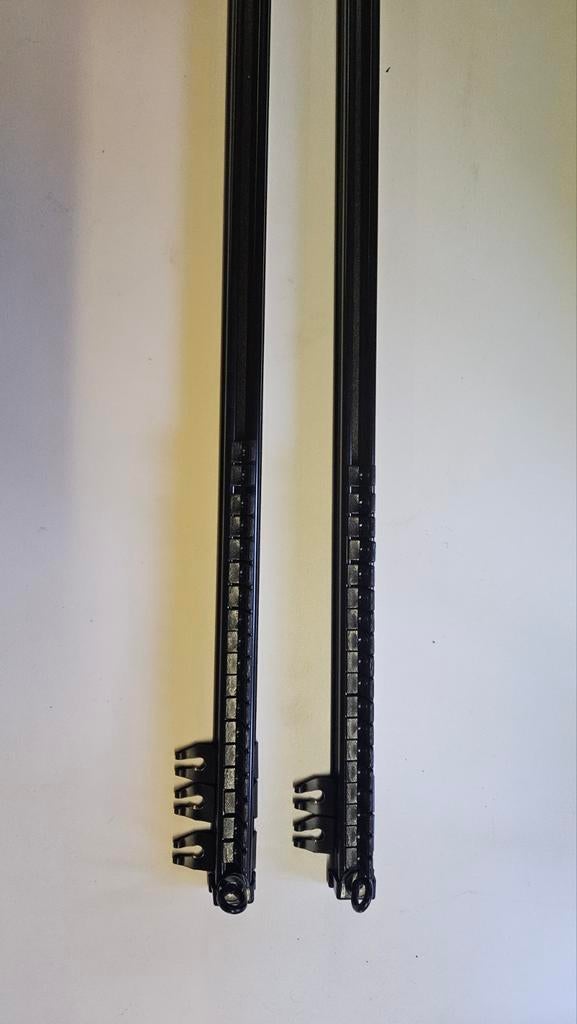 Gordijnrails 2x, Ophalen, Nieuw, Zwart, 100 tot 150 cm