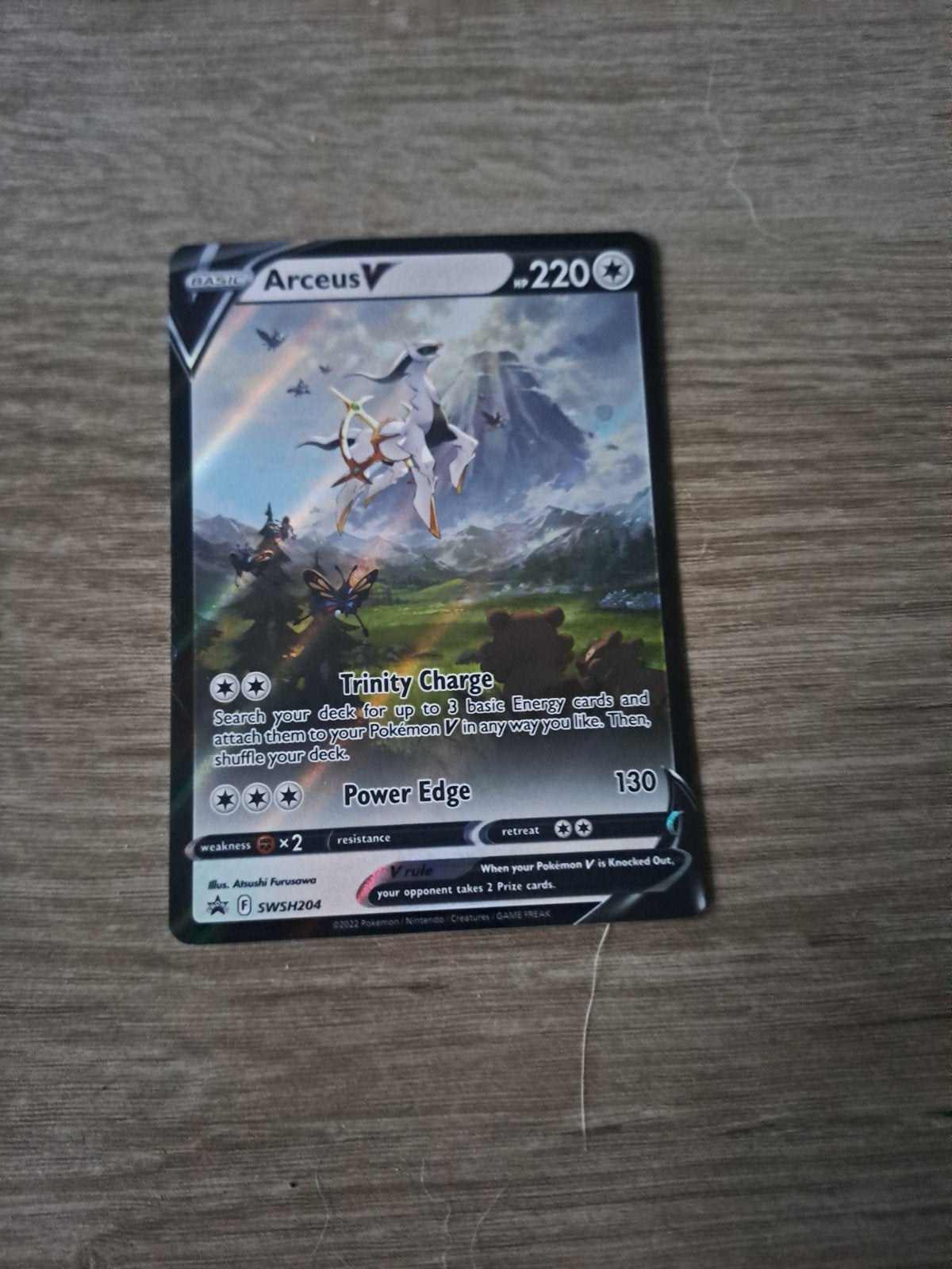 Arceus V SWSH204 Pokémon Kaart, Ophalen of Verzenden, Nieuw, Losse kaart