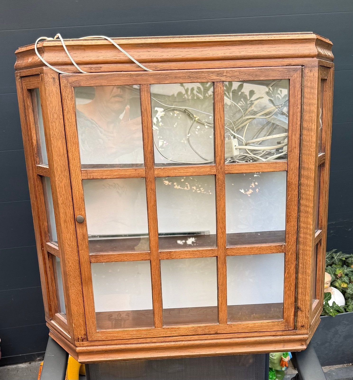 Mooie hang vitrine kastje met ingebouwde led verlichting, Huis en Inrichting, Ophalen, 50 tot 100 cm, Zo goed als nieuw, Minder dan 100 cm