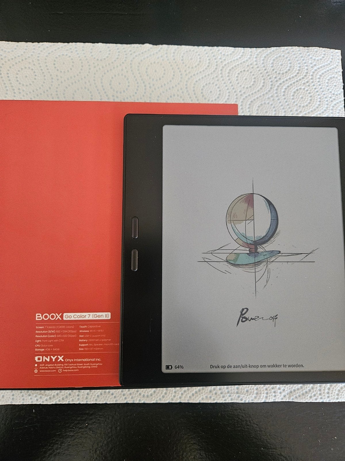 Boox Go Color 7 (Gen2) Android E-reader, Ophalen, Touchscreen, Zo goed als nieuw, 7 inch