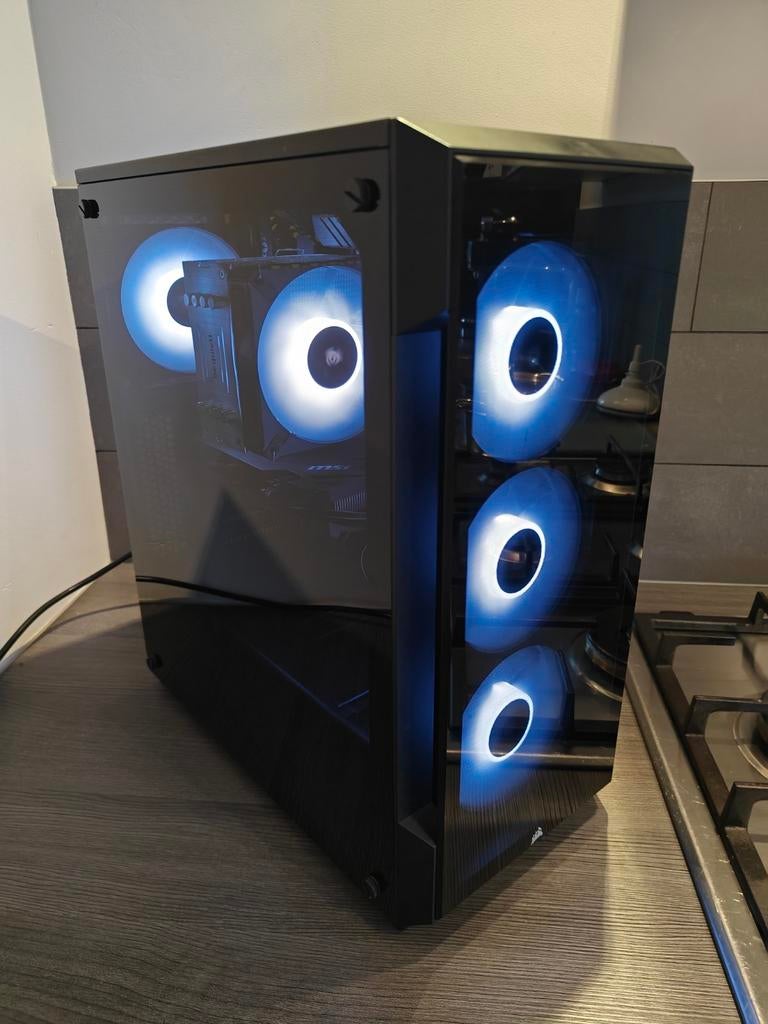 Game PC met RTX 4060, Computers en Software, Desktop Pc's, Zo goed als nieuw, 3 tot 4 Ghz, SSD, 16 GB, Met videokaart, Gaming