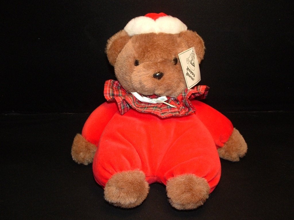 HAPPY HORSE BEER VINTAGE KERST PLUCHE WOLLIG BRUIN M, Ophalen of Verzenden, Nieuw, Overige typen