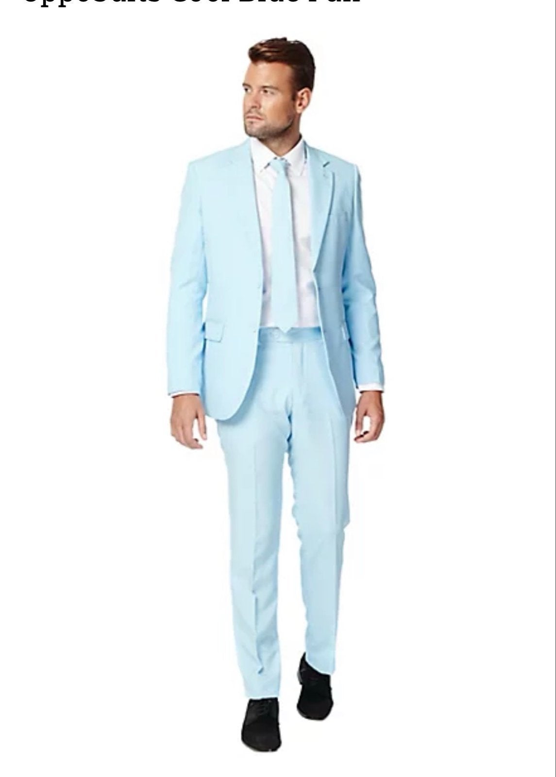 Opposuits Lichtblauw Pak - Cool Blue Fun, Kleding | Heren, Ophalen of Verzenden, Zo goed als nieuw, Maat 48/50 (M), Blauw