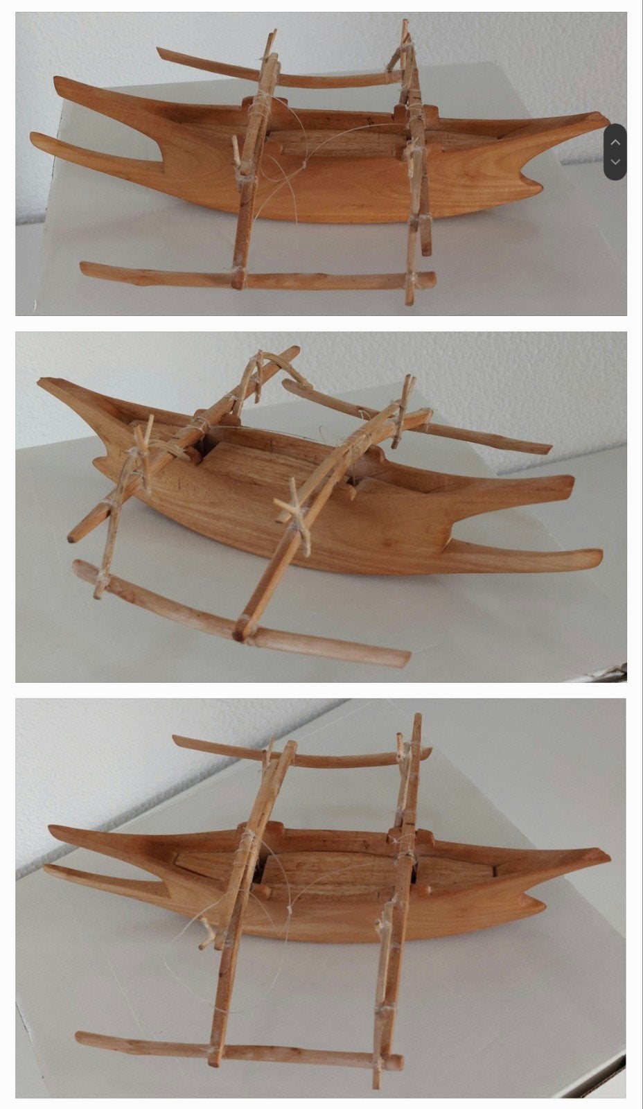 Kleine bootje houtsnijwerk Voor €35, Antiek en Kunst, Ophalen of Verzenden, Hout, Houtsnijwerk