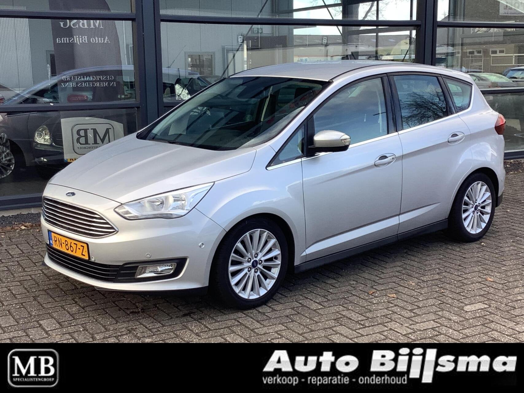 Ford C-Max 1.0 Titanium cruise control, navi, trekhaak, Auto's, Voorwielaandrijving, 125 pk, Gebruikt, Euro 6