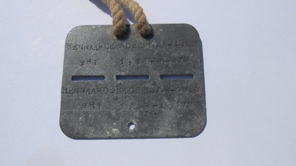 Mobilisatie Herkenningsplaatje 9 RI Kornwerderzand, Westland, Amerika, Verzenden, Embleem of Badge