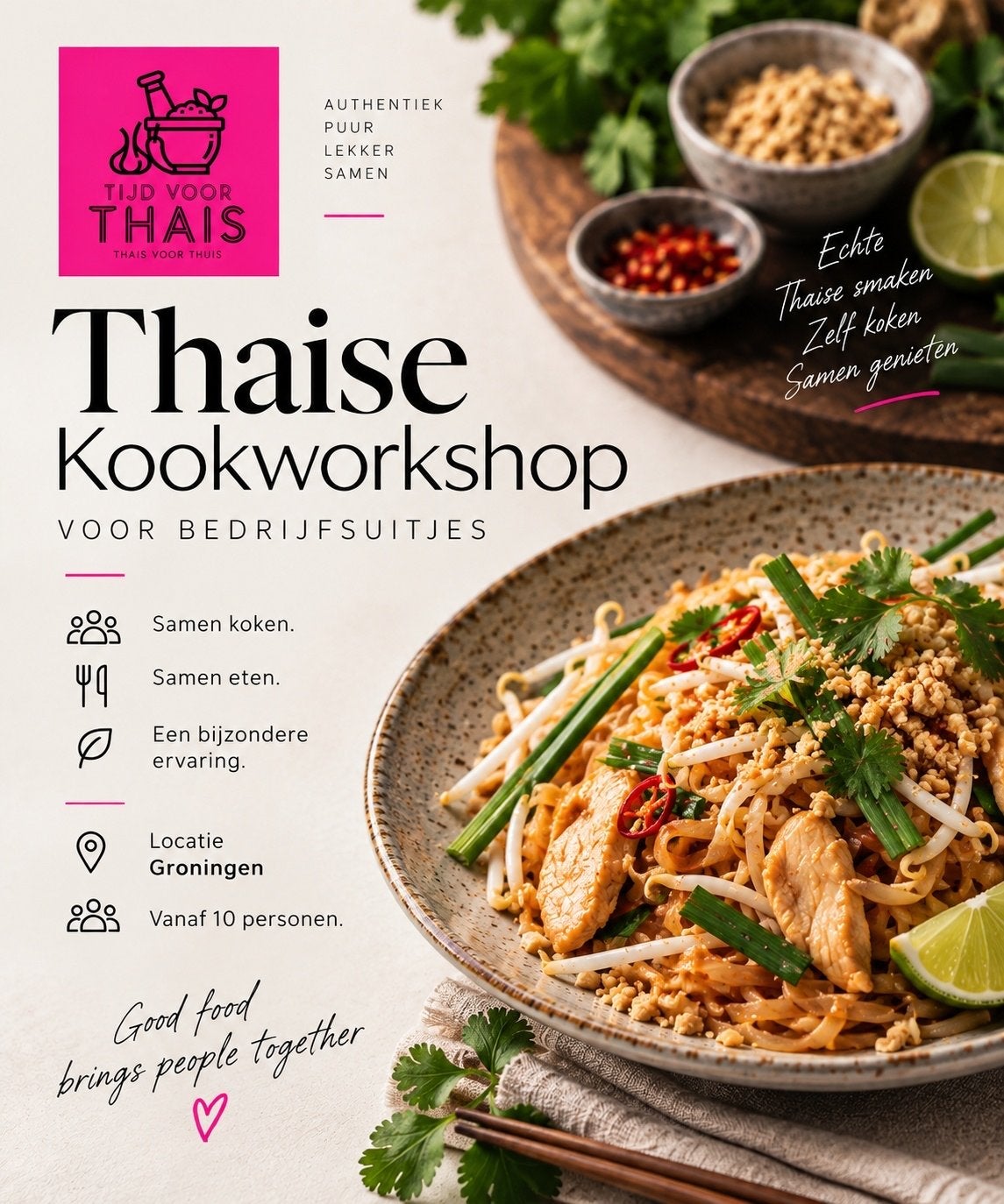 Thaise kookworkshop voor bedrijfsuitje | Groningen
