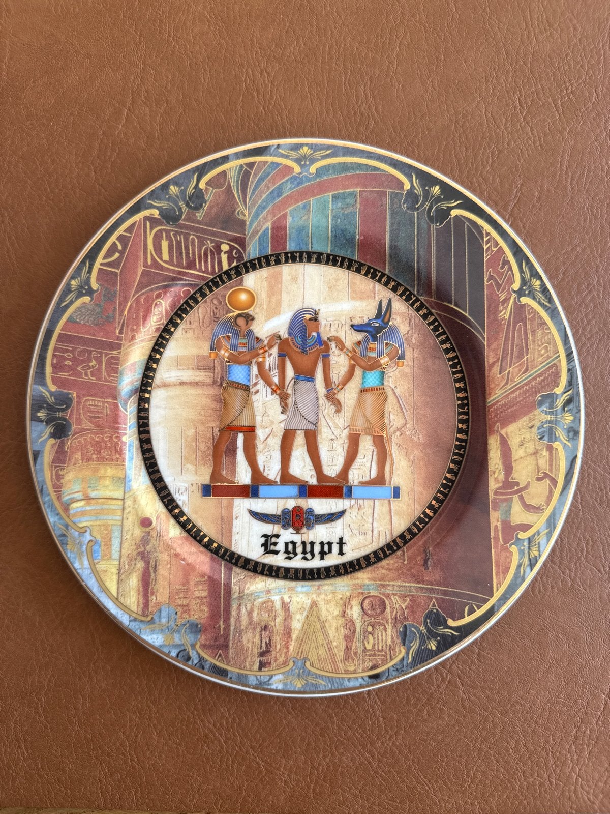 Vintage Egyptisch Porseleinen Wandbord – Fathi Mahmoud, Ophalen of Verzenden