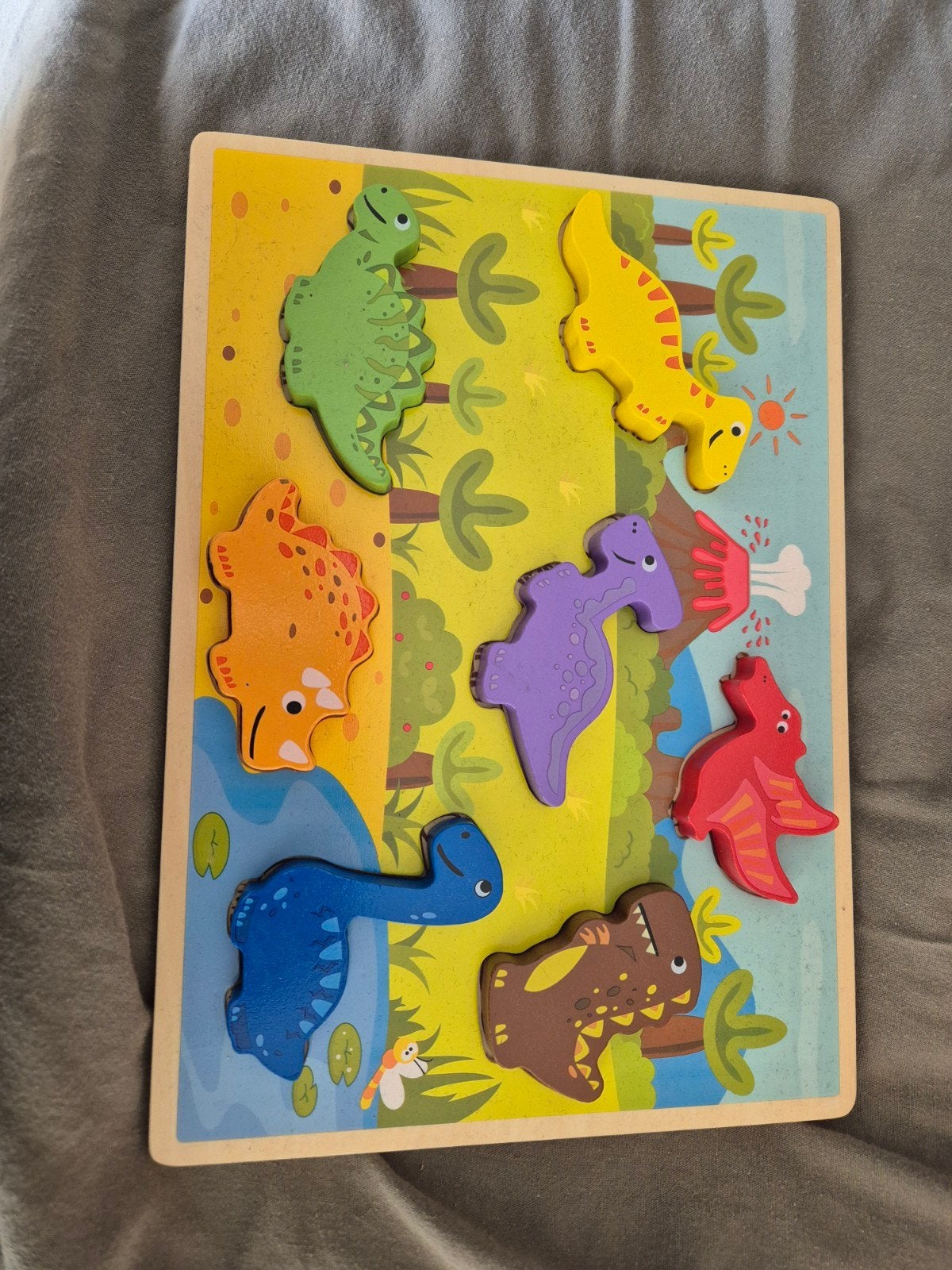 Houten Puzzel Dieren en Voertuigen, Ophalen of Verzenden, Gebruikt, Overige typen