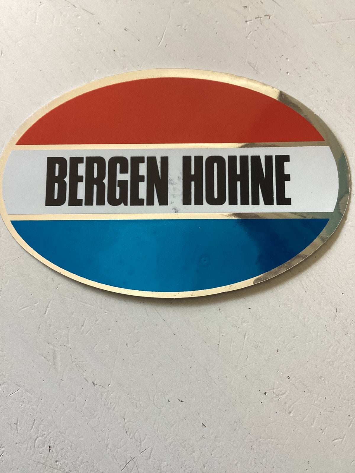 Foliesticker Bergen Hohne, Verzamelen, Verzenden, Zo goed als nieuw