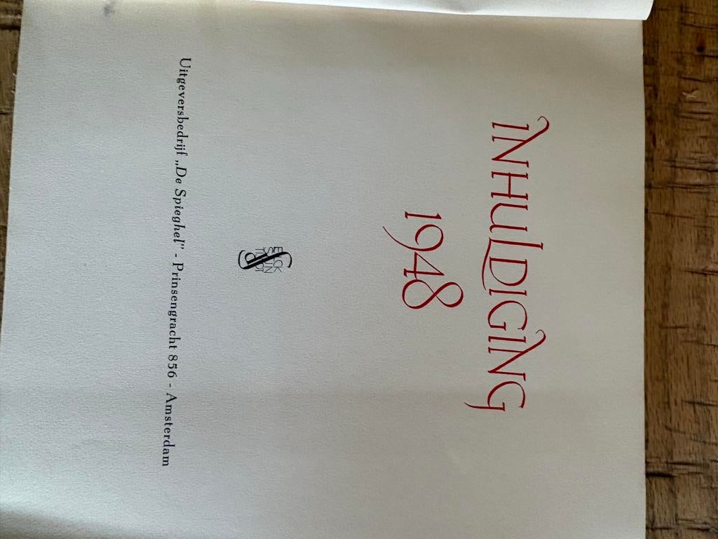 Inhuldiging Koningin Juliana 1948 - Historisch Document, Ophalen of Verzenden, Gebruikt, Nederland, Tijdschrift of Boek