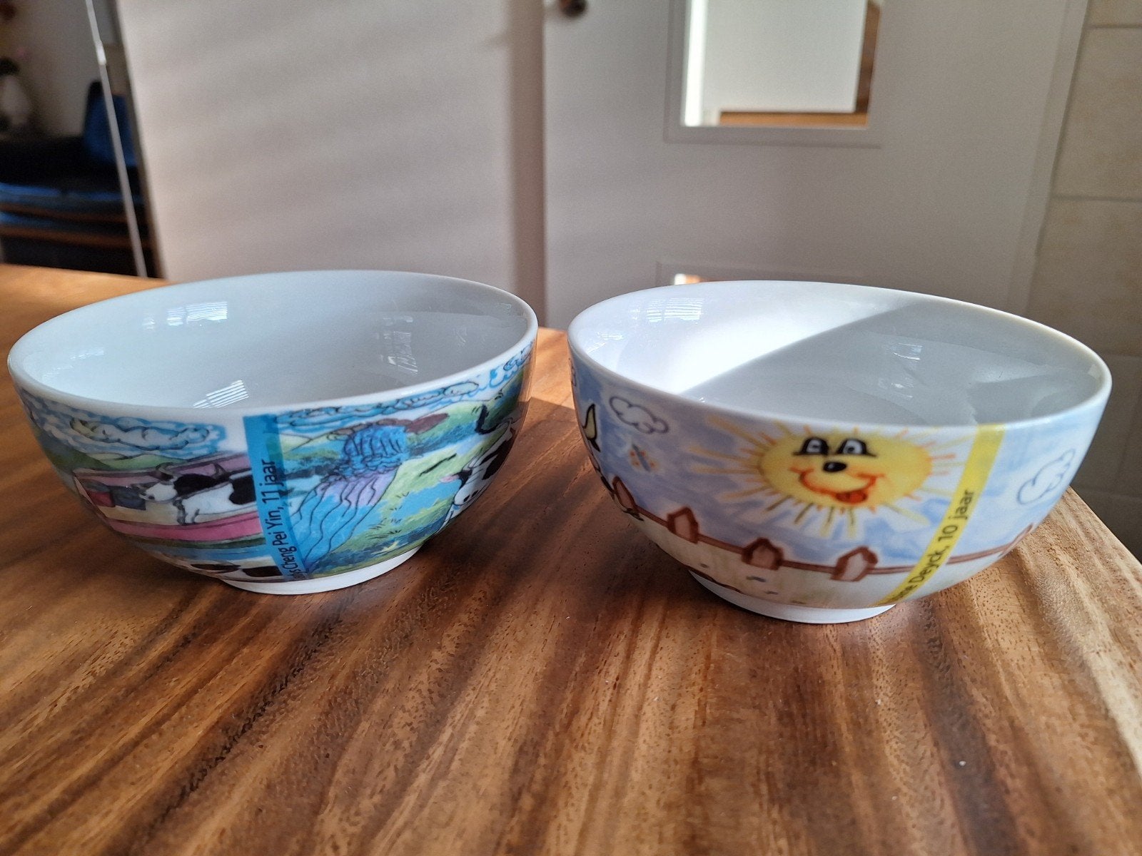 2 Friesland foods schaaltjes. Als nieuw Schoonhoven keramiek, Gebruikt, Keramiek, Ophalen of Verzenden, Kom(men)