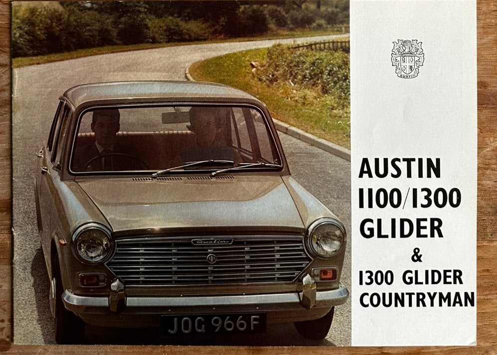 Brochure Austin 1100 & 1300 Glider, Verzenden, Gelezen, Overige merken