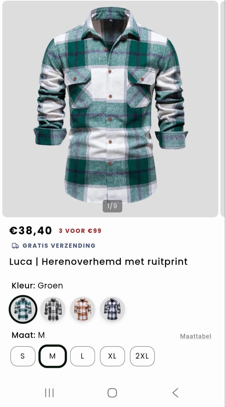 Te koop nieuwe casual overhemd/houthakkers blouse, Ophalen, Halswijdte 38 (S) of kleiner, Nieuw, Luca