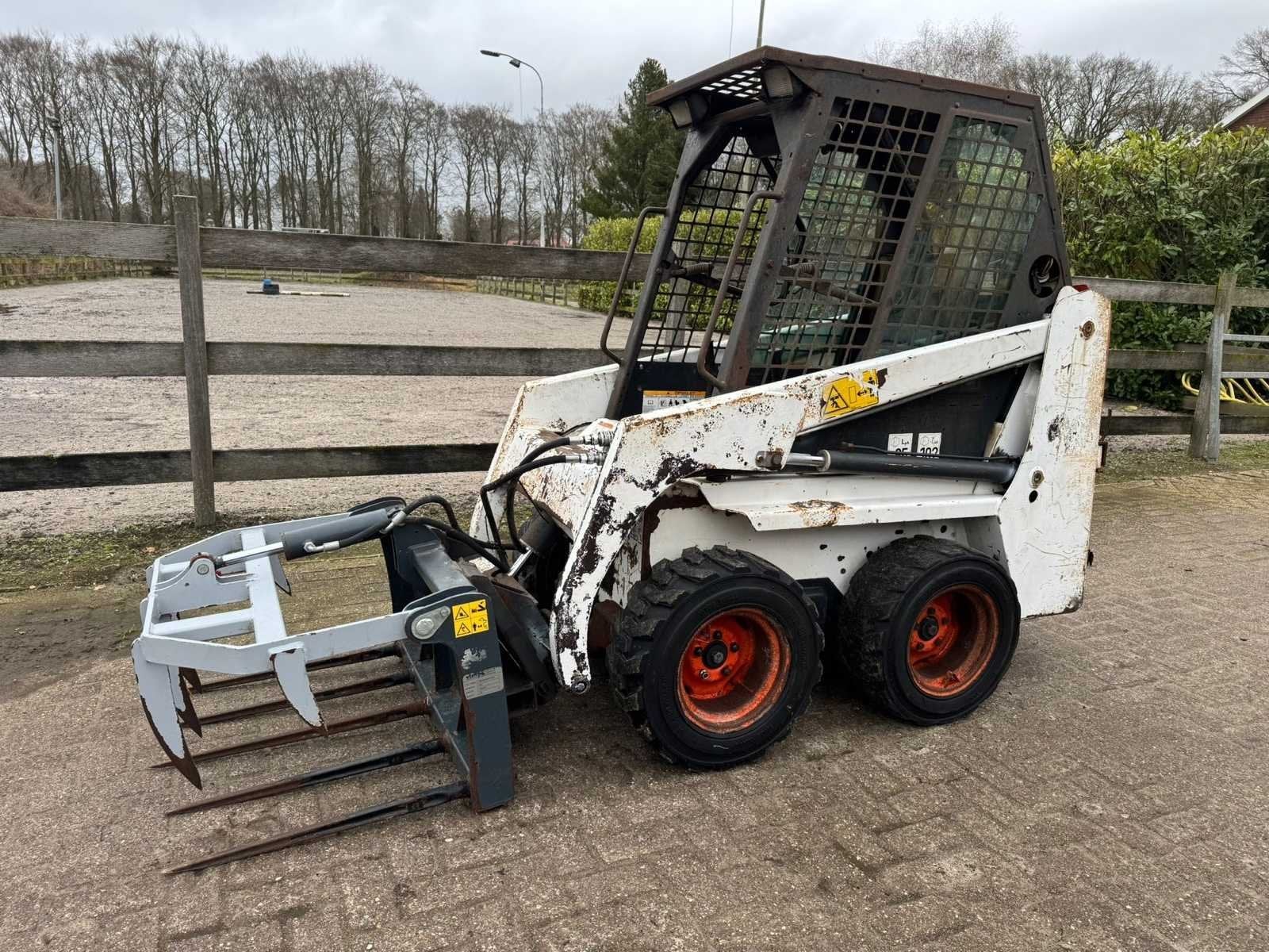 1999 Bobcat 453 Schranklader / Skidsteer, Graaflaadcombinatie