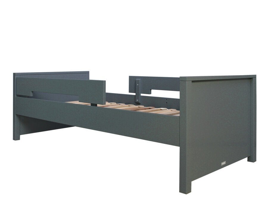 Bopita Jonne bed  90x200 + lattenbodem en uitvalbeschermers, Ophalen, Gebruikt, 90 cm, Eenpersoons
