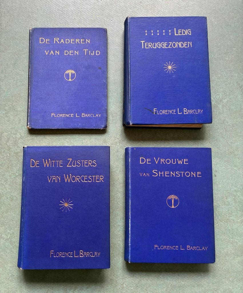 Vier boeken van Florence L. Barclay, 1912-1922., Ophalen of Verzenden, Gelezen, Florence L. Barclay, Nederland