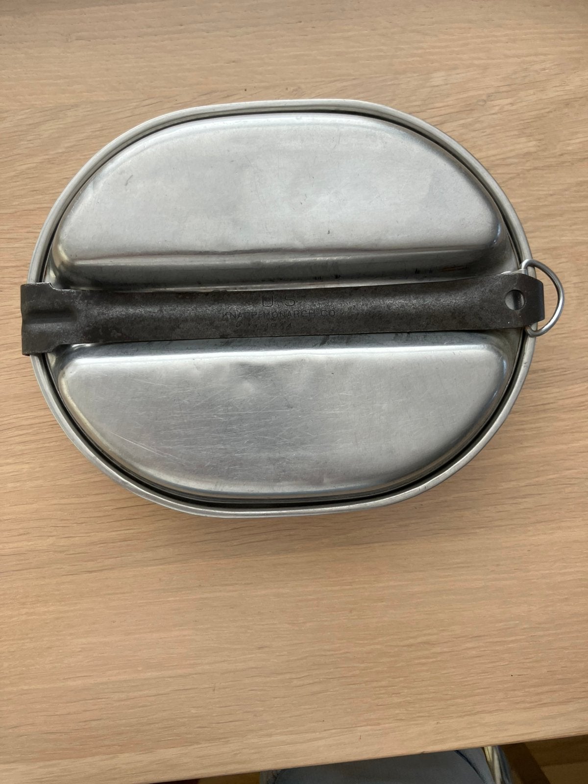 Mess kit US WO2 Knapp Monarch Co 1944, Verzamelen, Militaria | Tweede Wereldoorlog, Ophalen of Verzenden, Amerika