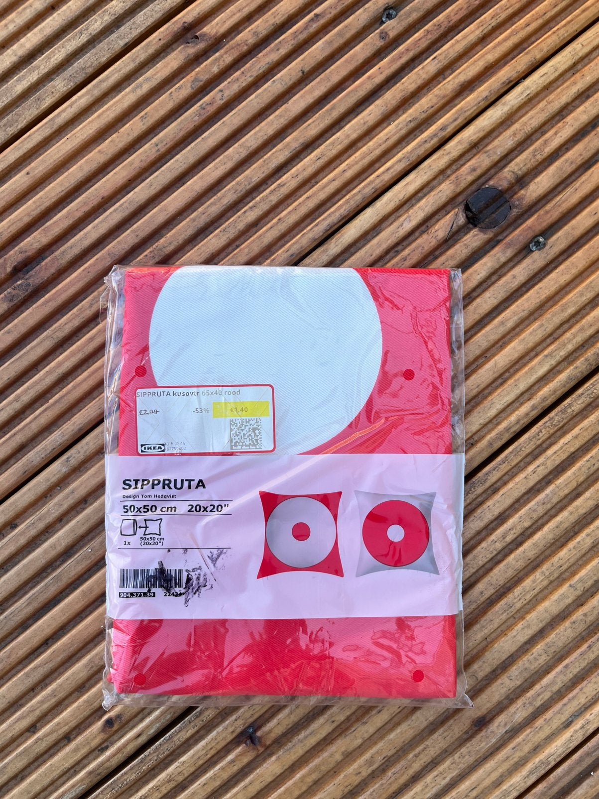 IKEA Sippruta kussenhoes, Vierkant, Nieuw, Ophalen of Verzenden, Sierkussen