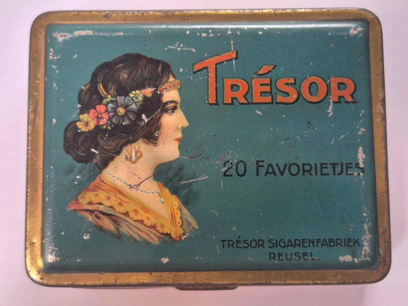 Tresor Favorietjes sigaren blik Reusel, Ophalen of Verzenden, Gebruikt, Overige