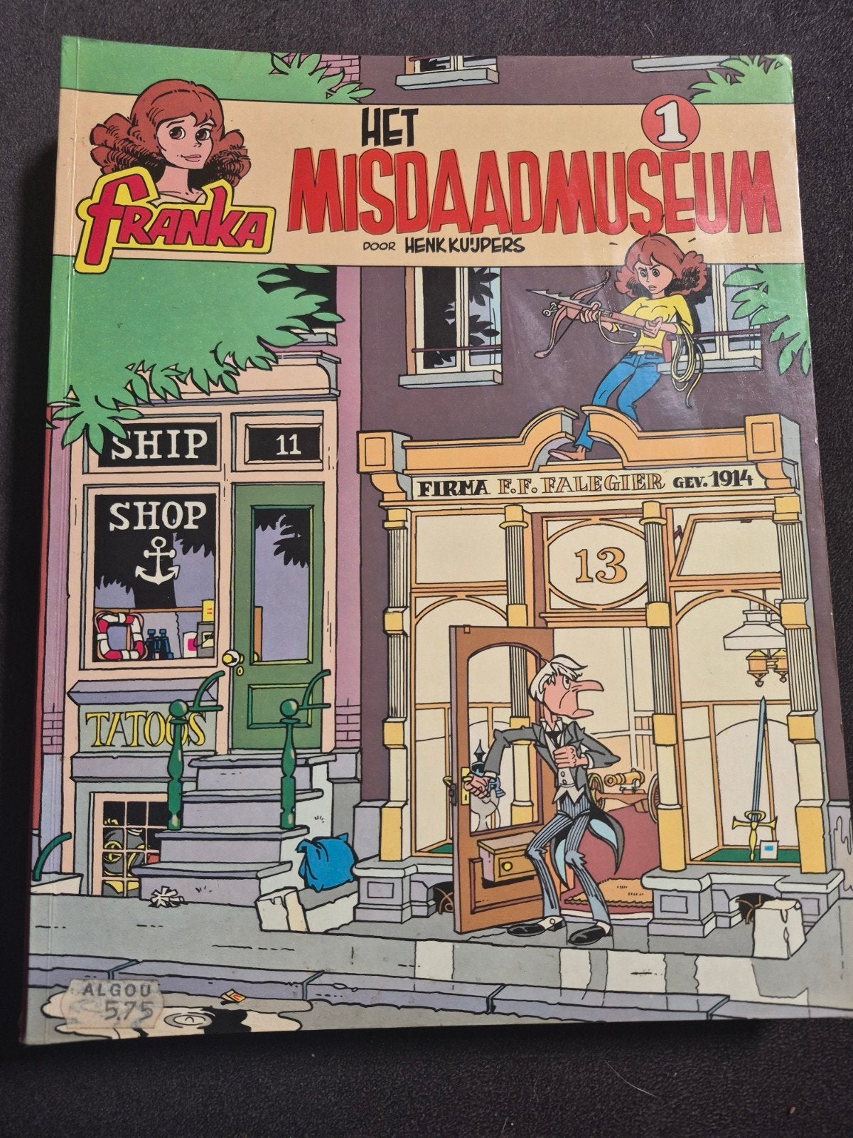Franka - Het Misdaad Museum - 1e druk 1978 nr 1, Eén stripboek, Ophalen of Verzenden, Gelezen, Henk Kuijpers
