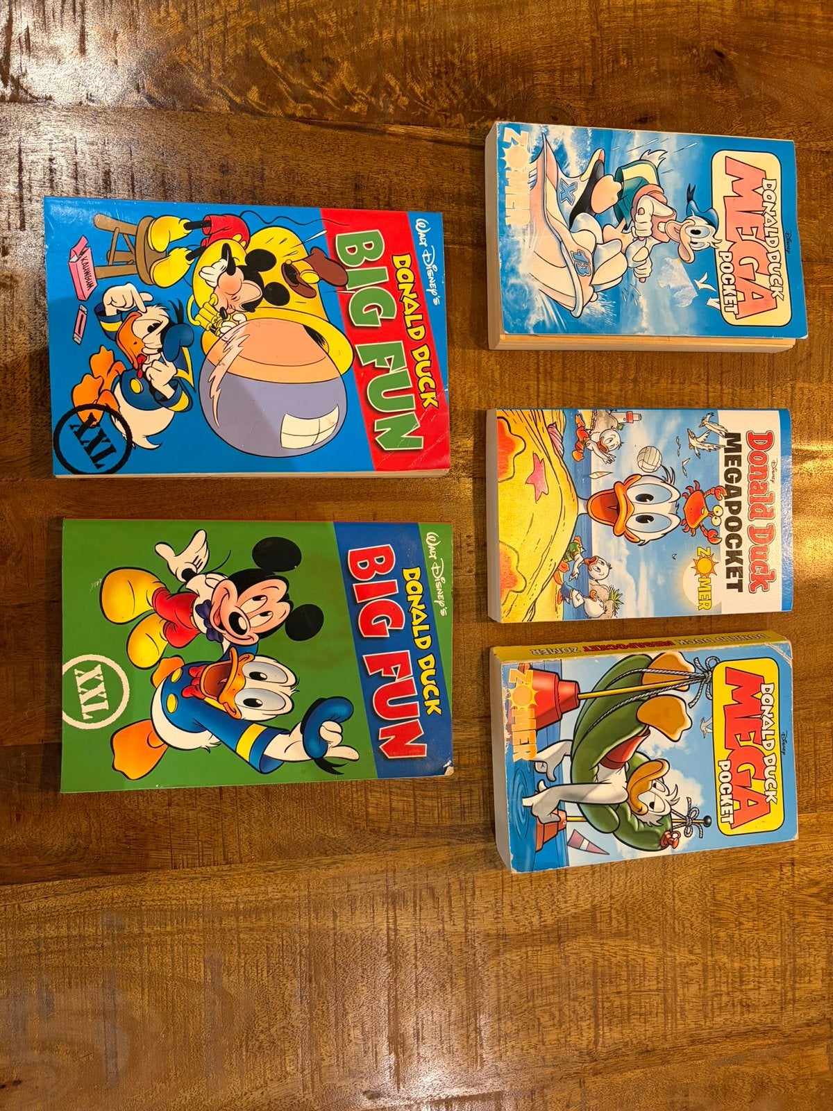 5x pockes]ts big fun en mega donald duck, Meerdere comics, Ophalen of Verzenden, Zo goed als nieuw, Europa