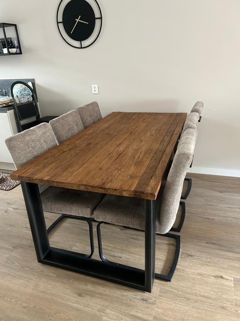 Pronto Romaro eettafel, salontafel en bijzettafel, Huis en Inrichting, Ophalen, Gebruikt, Teakhout, 50 tot 100 cm