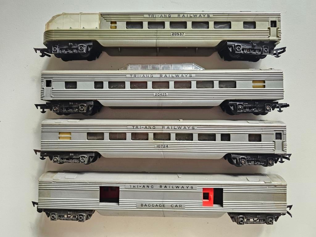 Modeltrein Ho Triang, tri-ang railways usa set, Hobby en Vrije tijd, Modeltreinen | H0, Ophalen of Verzenden, Gelijkstroom, Wagon