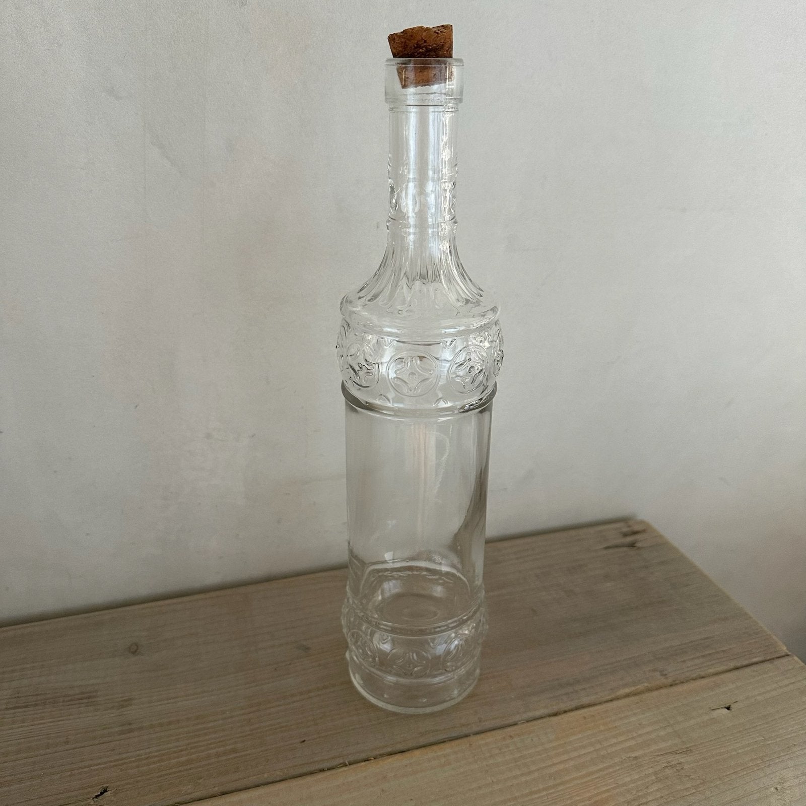 Waterfles, karaf, fles, 600 ml, glas met kurk, Ophalen of Verzenden, Zo goed als nieuw, Overige typen