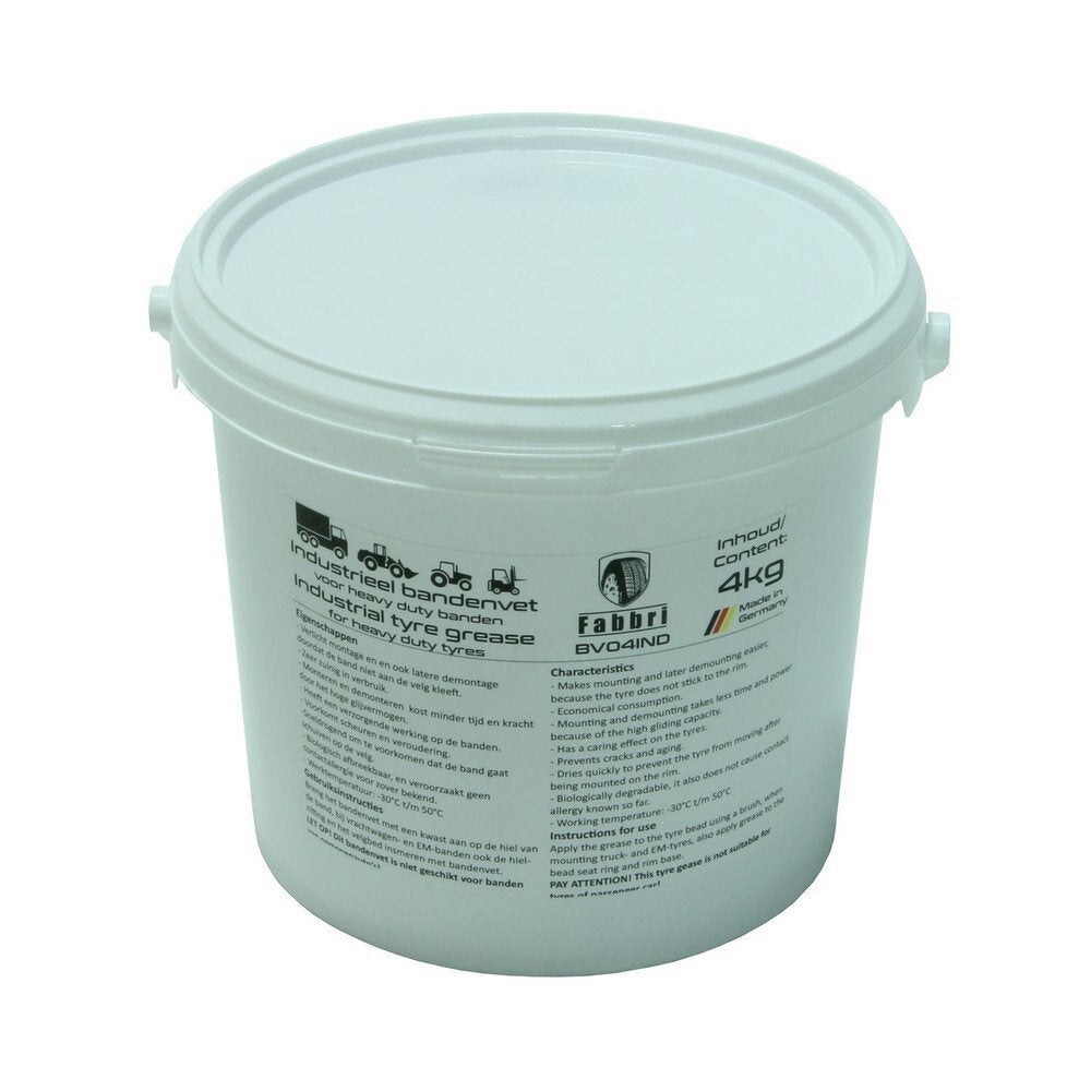Bandenvet industrieel licht rood 4kg, Verzenden