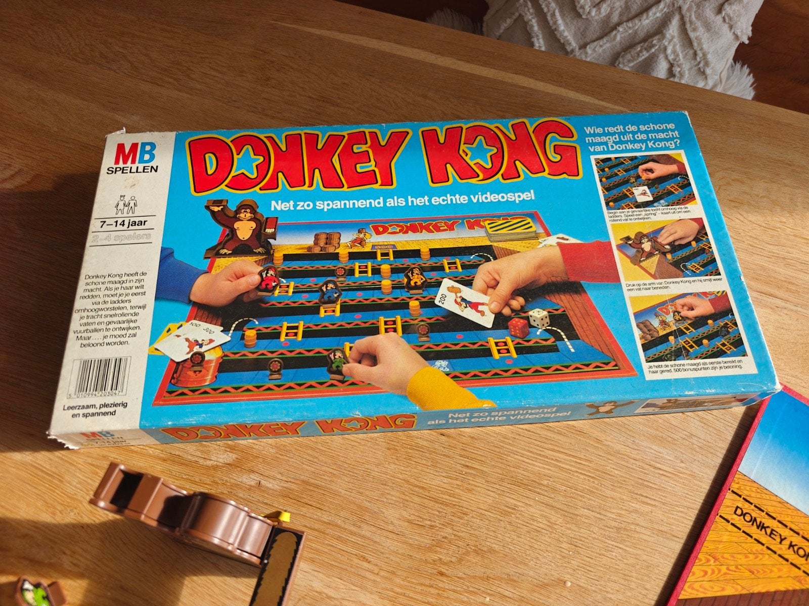 Uniek exemplaar! Donkey Kong Bordspel - Klassiek MB Spellen, Drie of vier spelers, Ophalen of Verzenden, Gebruikt, MB Spellen