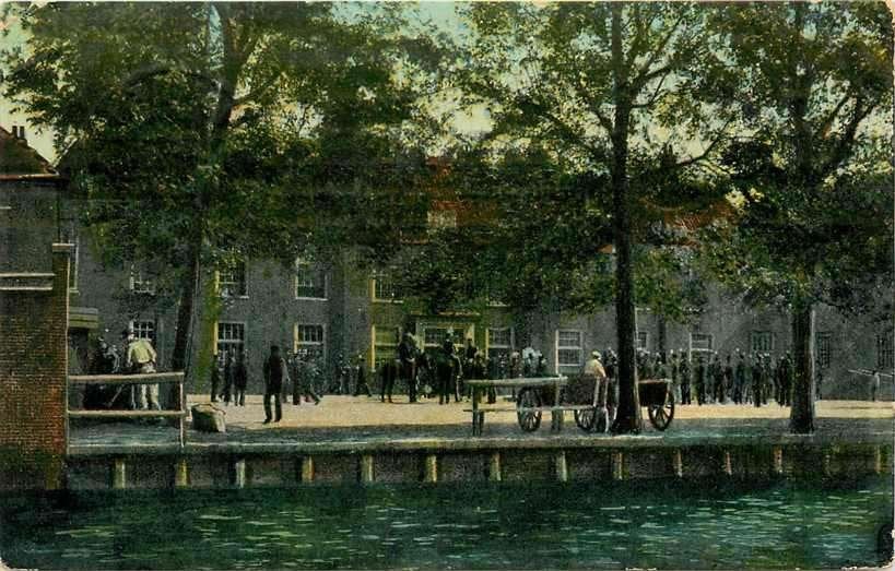 377-297-003 Leiden Kazerne Morschstraat, Verzamelen, Ophalen of Verzenden, Voor 1920, Zuid-Holland
