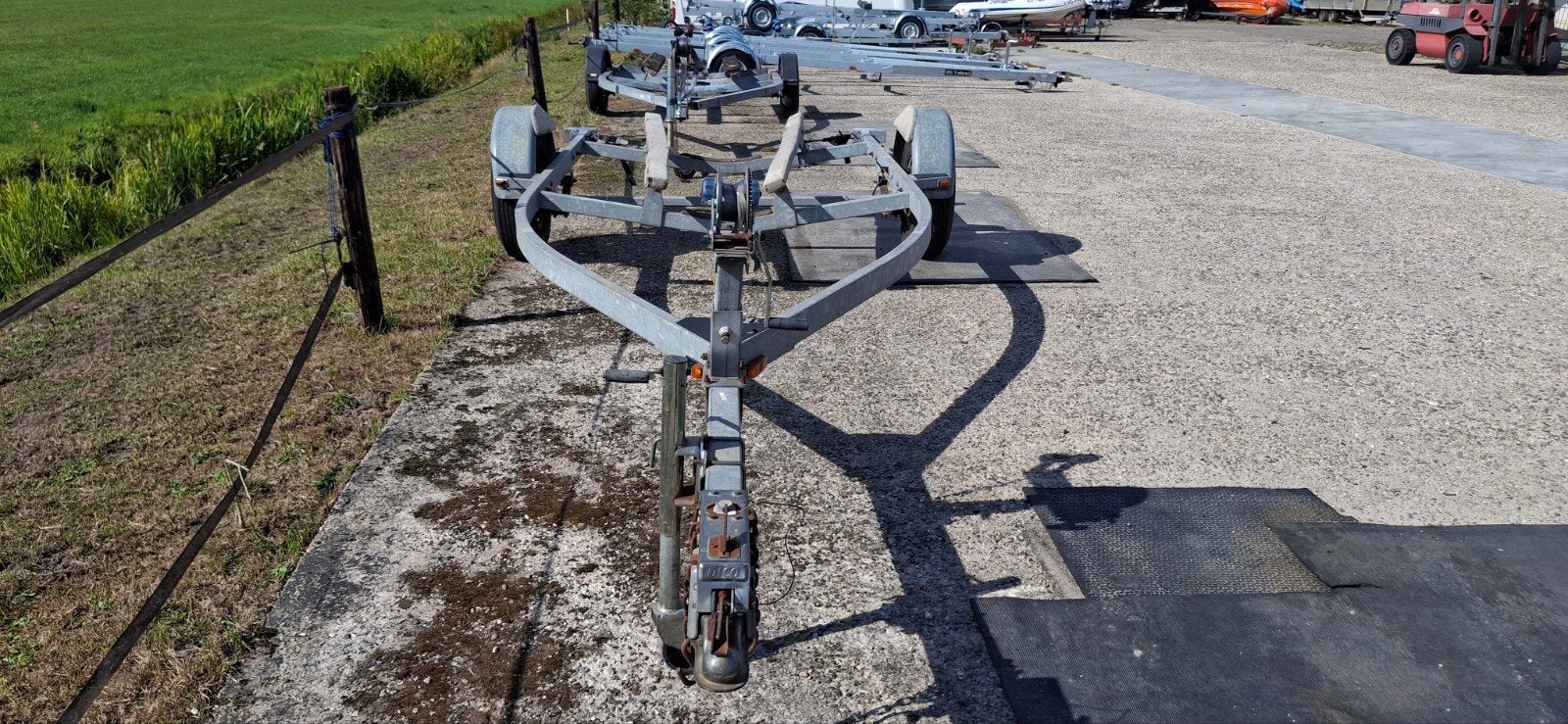 Zware usa stallingtrailer met planken tot 8 meter en 1500 kg, Watersport en Boten, Ophalen, Gebruikt, 1500 tot 3000 kg, 6 tot 9 meter