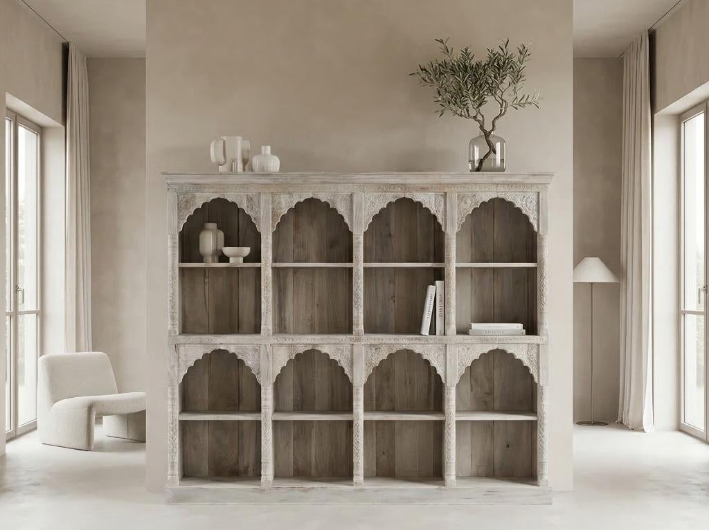 Handgesneden Kast uit India Uniek exemplaar Ibiza/Boho NIEUW, Huis en Inrichting, Kasten | Boekenkasten, Indisch, boho, ibiza