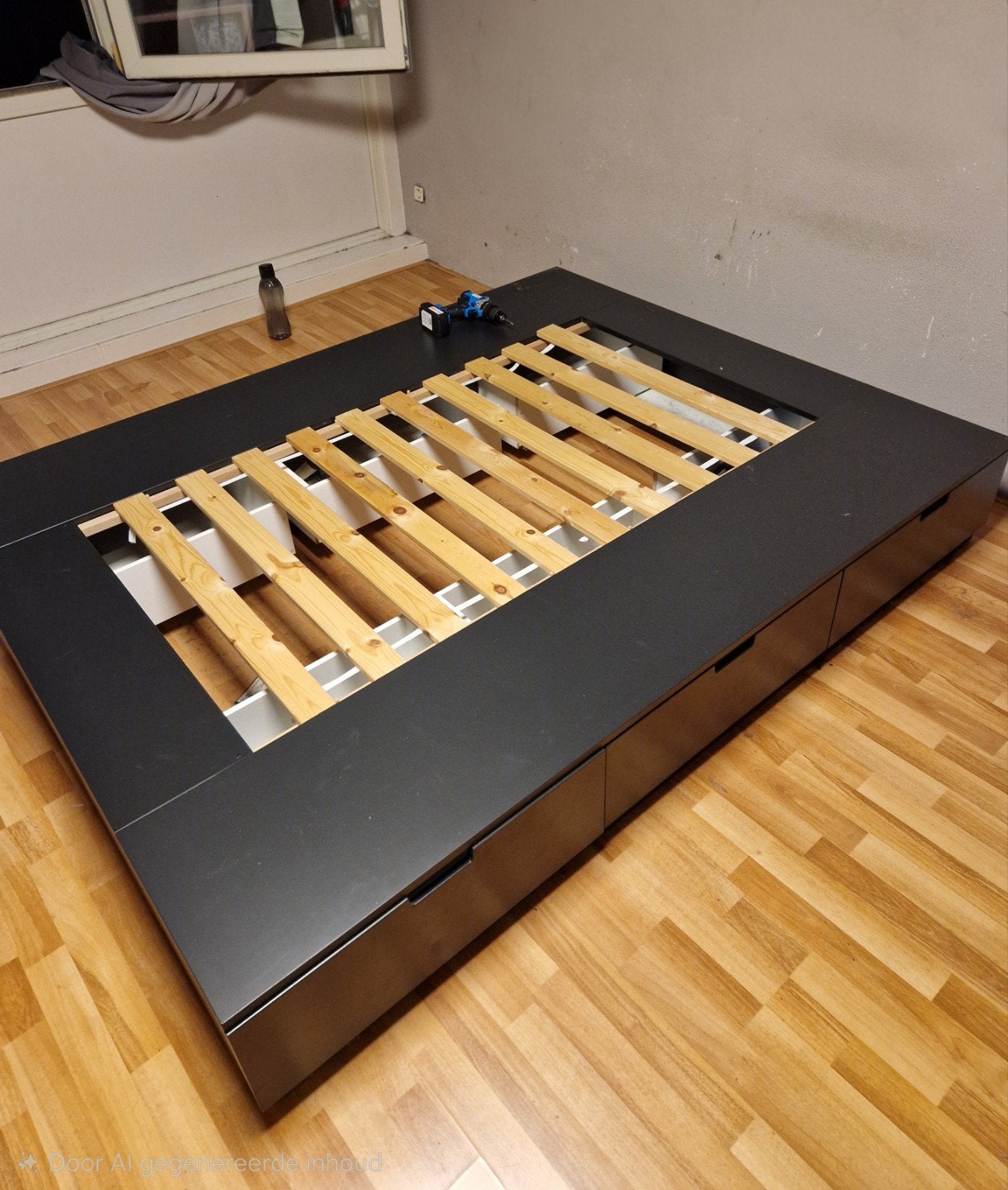 bed 160x200, Ophalen, Tweepersoons, Zo goed als nieuw, Bedbodem