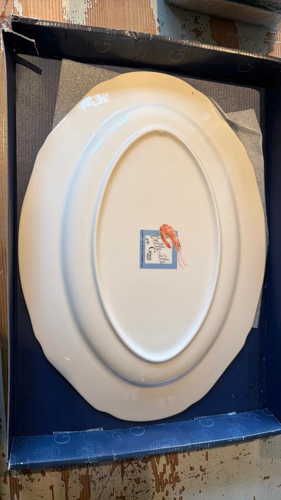 Gien BELLE ÎLE serveerschaal, Huis en Inrichting, Keuken | Servies, Overige materialen, Nieuw, Ophalen of Verzenden, Schaal of Schalen