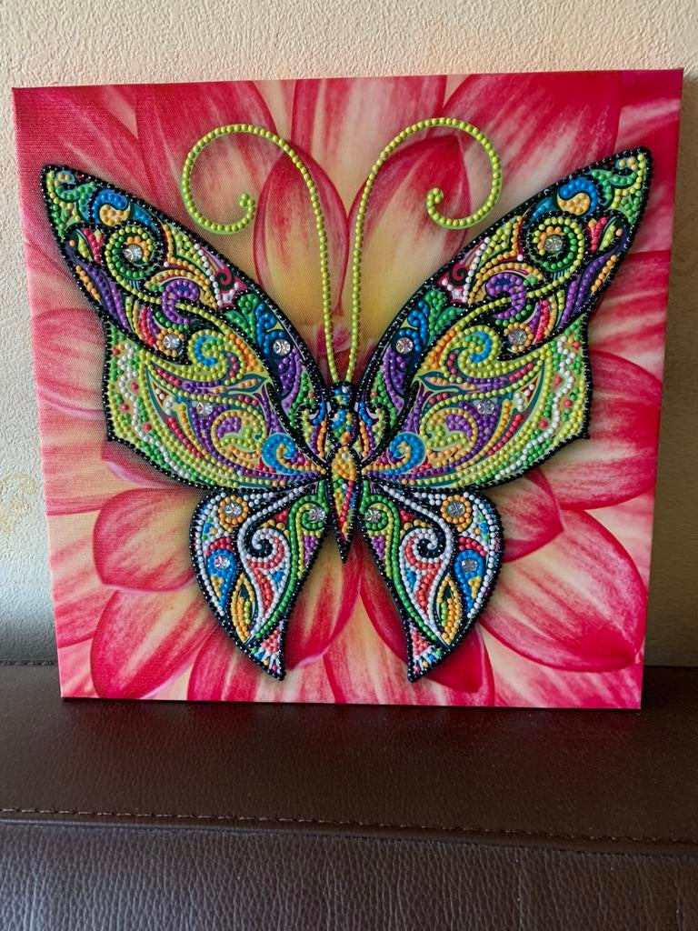 Vlinder op Canvas Diamond Painting, Ophalen, Nieuw