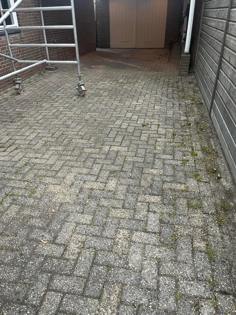 Betonklinkers 65m2, Tuin en Terras, Ophalen, Gebruikt, Klinkers, 10 m² of meer