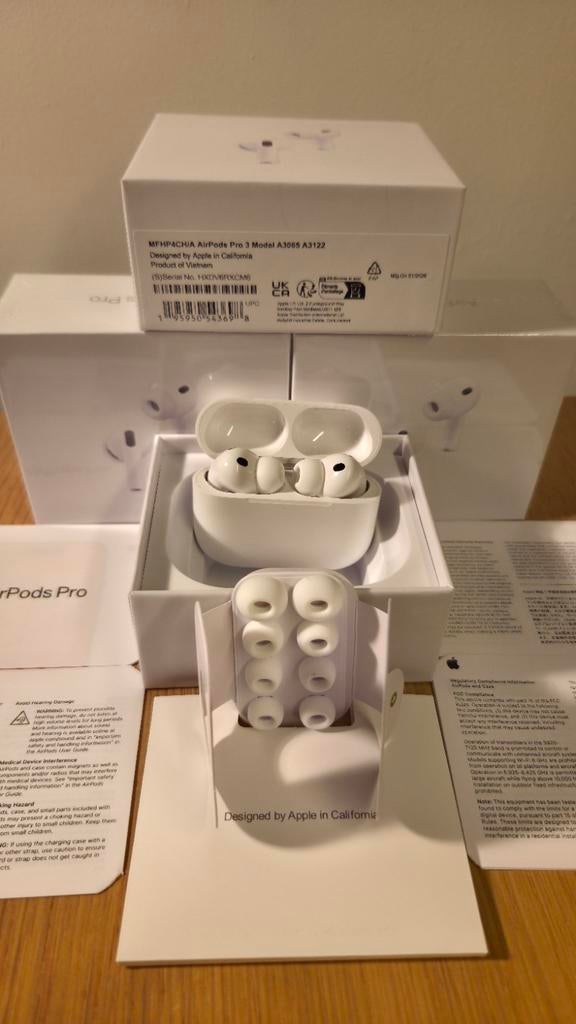 AirPods Pro 3 | Ultieme ANC & Fabrieksgeseald, Telecommunicatie, Mobiele telefoons | Oordopjes, In gehoorgang (in-ear), Nieuw
