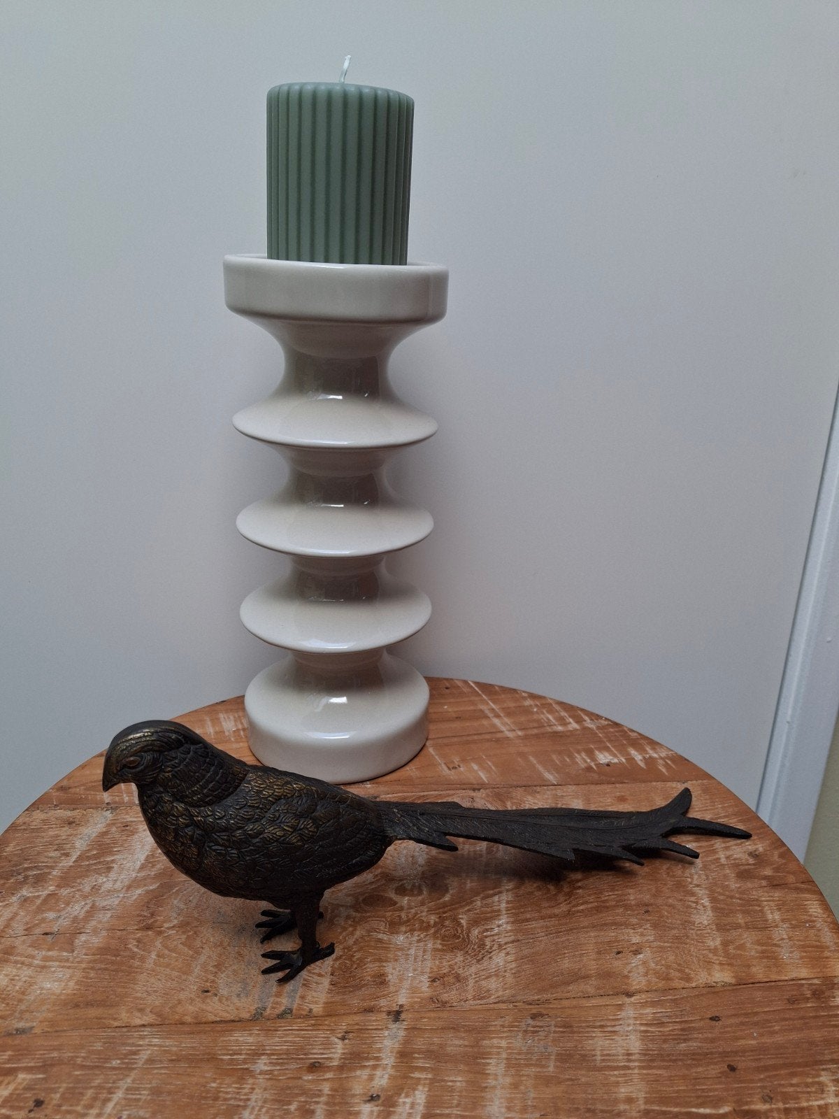 Prachtige antieke vogel fazant van zware kwaliteit, Ophalen of Verzenden