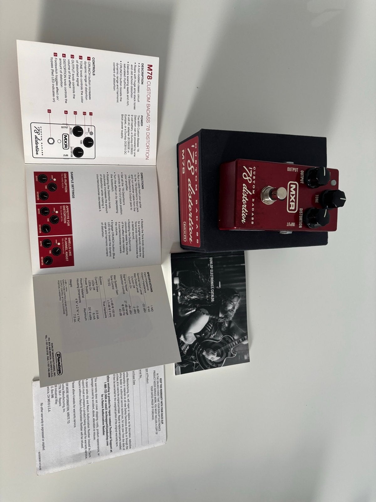MXR '78 Custom Badass Distortion pedaal, Muziek en Instrumenten, Effecten, Ophalen of Verzenden, Zo goed als nieuw, Distortion, Overdrive of Fuzz