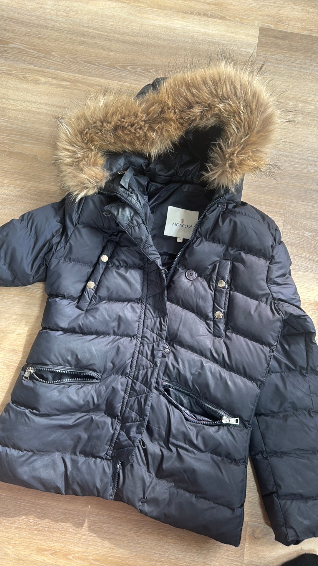 Dames Moncler jas, Ophalen of Verzenden, Zo goed als nieuw