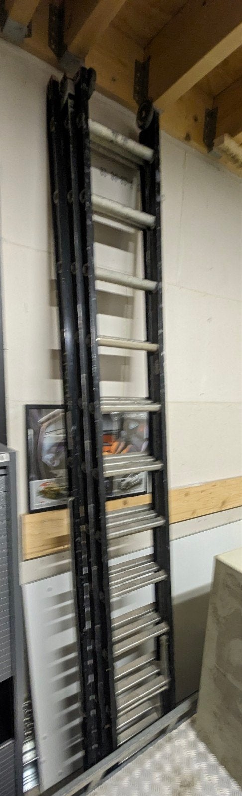 Altrex Professionele Ladder 3x12 - Inschuifbaar, Gebruikt, Ophalen of Verzenden, Ladder, Opvouwbaar of Inschuifbaar
